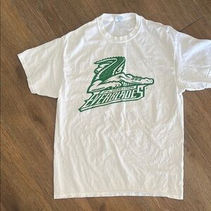 EVERBLADES White T-Shirt with Green Graphic. Size L.